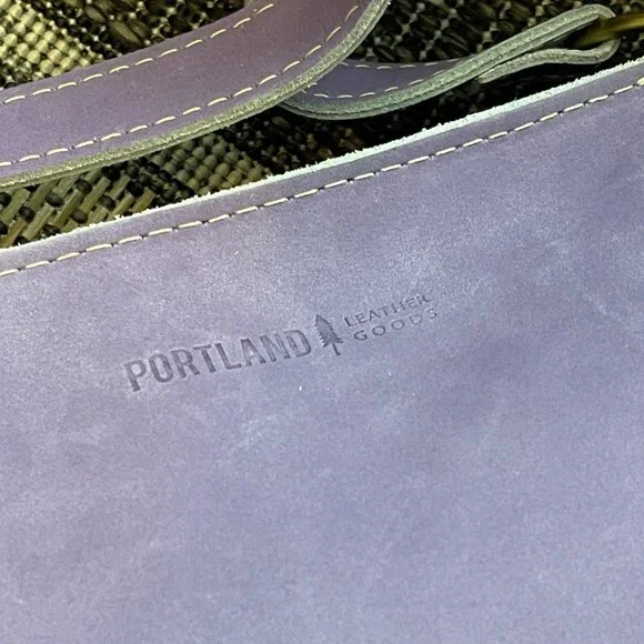 Portland Leather UNICORN Triangle Bag CHALK Lavender Purple White Brand New RARE - Picture 9 of 9